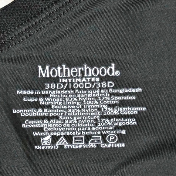 NWT Motherhood Full-Coverage Wireless Nursing bra Size 38D - Picture 7 of 7